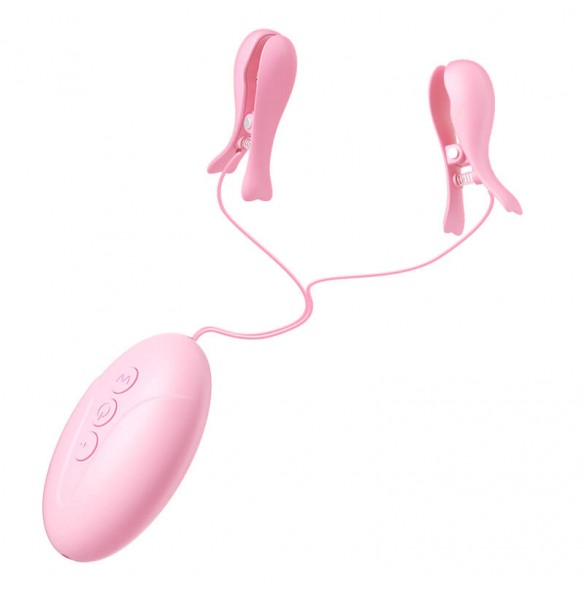 MizzZee - Electro Shock Vibrating Nipple Clamps (Chargeable - Pink) MizzZee - Electro Shock Vibrating Nipple Clamps (Chargeable - Pink)